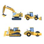 excavators and buldozers